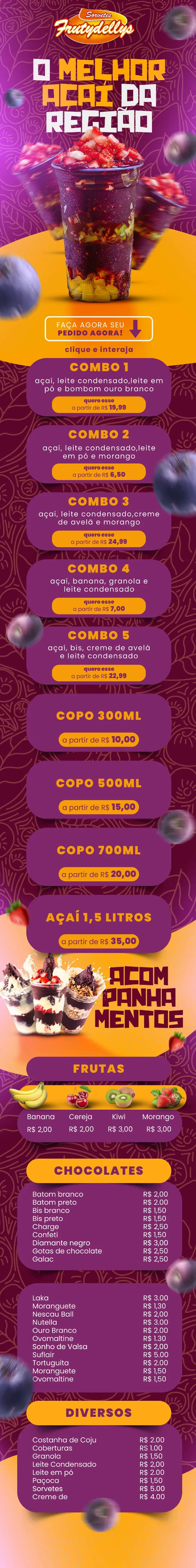 Frutydellis 5: projeto criado pela ROI